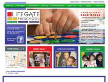 Tablet Screenshot of lifegatepreschool.com